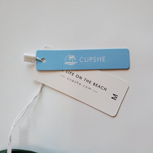 Cupshe Swimsuit, Green Bottoms, Size Medium - Picture 8 of 11